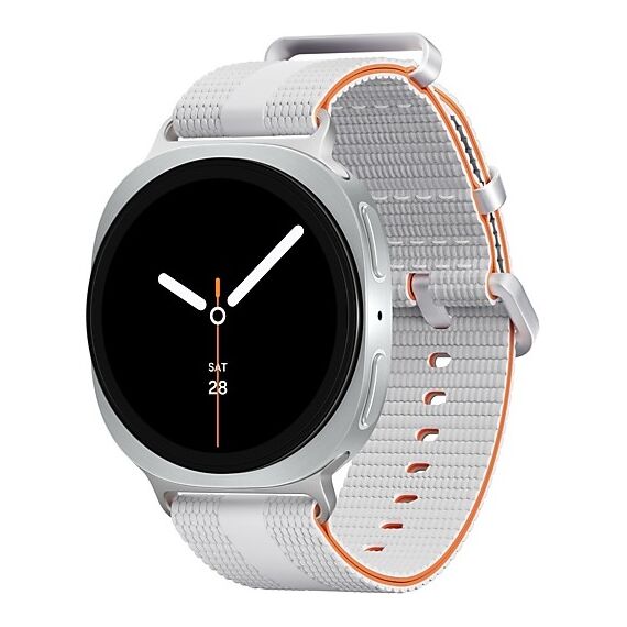Galaxy Watch8 | 40 мм | Silver | Athleisure/White | S/M, Размер ремешка : S/M, Тип ремешка : Athleisure, Размер корпуса : 40 мм, Подключение часов : Bluetooth / Wi-Fi, Цвет ремешка: White, Цвет: Silver